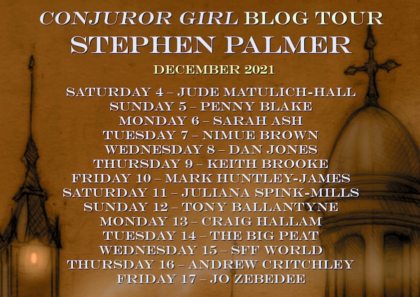 Details of Stephen Palmer's blog tour